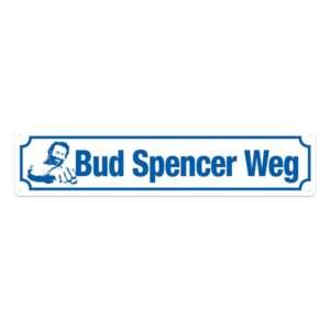Bud Spencer Tin Sign Bud Spencer Weg 46 X 10 Cm Blechwaren Fabrik Braunschweig