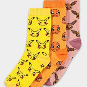 Calze 3 Paia Pokemon Crew Calzini 43/46 - Gadget