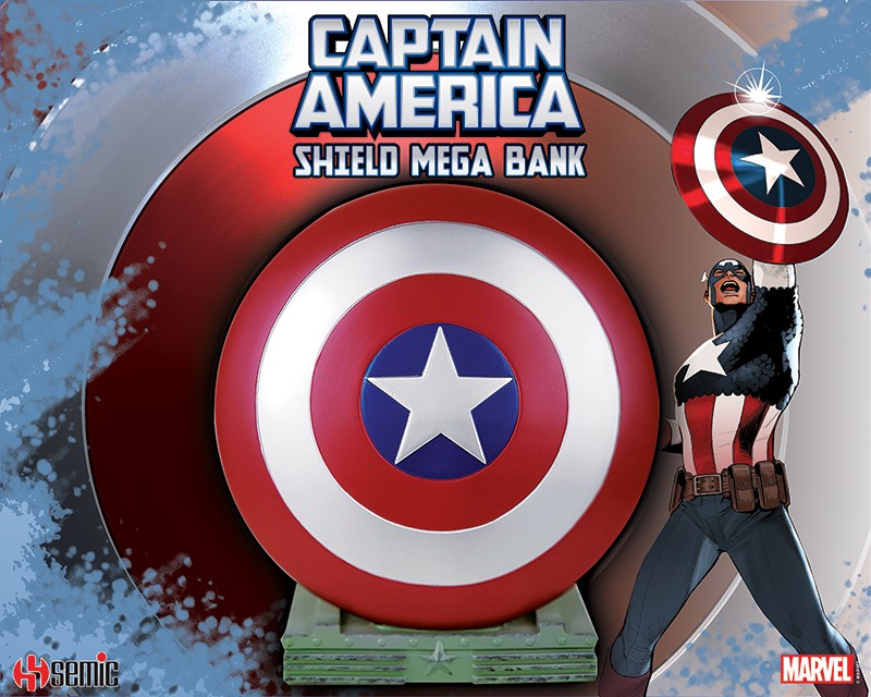 CAPTAIN AMERICA SHIELD MEGA BANK SALVADANAIO SEMIC