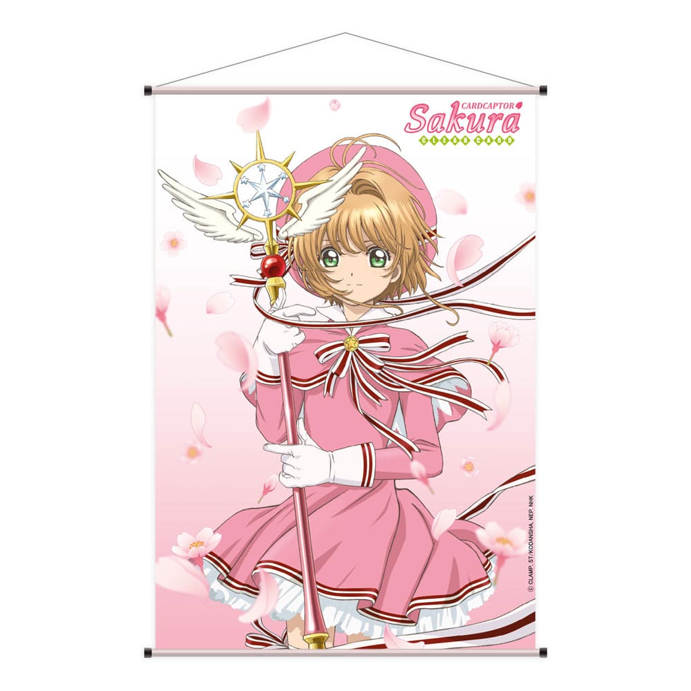 Cardcaptor Sakura Clear Card Wallscroll Sakura Kinomoto Cherry Blossoms 60 X 90 Cm Sakami Merchandise