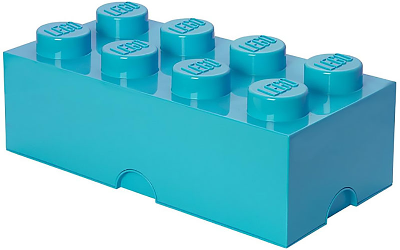 CONTENITORE LEGO BRICK 8 AZZURRO LEGO - GADGET