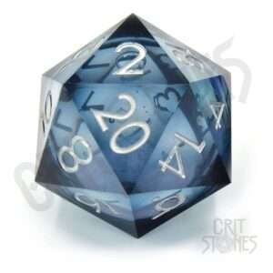 CritStones Liquid Core Dice D20 Ocean Orb 5 Cm Glassstaff
