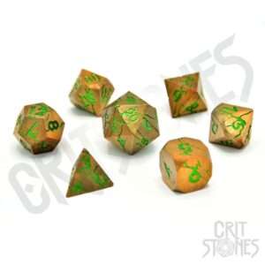 CritStones Metal Dice Set Gorgon Gaze (7) Glassstaff