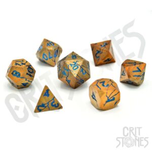 CritStones Metal Dice Set Sundered Spells (7) Glassstaff