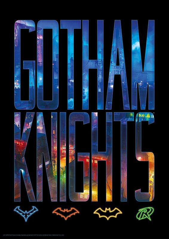 Dc Comics Art Print Gotham Knights Logo Edizione Limitata 42 X 30 Cm Fanattik