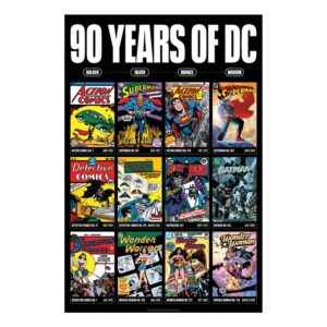 Dc Comis Art Print 90 Years Edizione Limitata 42 X 30 Cm Fanattik