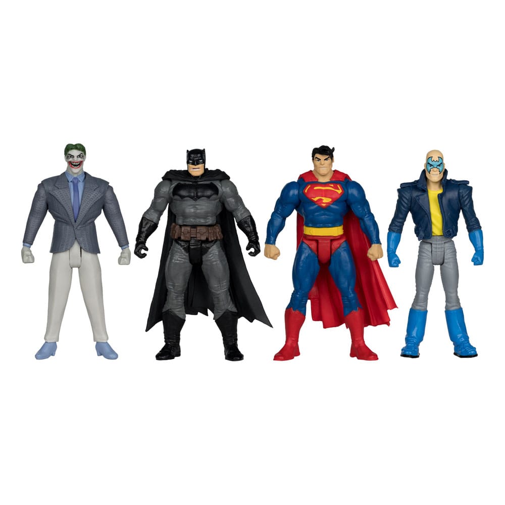 Dc Direct Action Figure 4-pack Superman, Joker, Batman e Figlio 7Cm Mcfarlane Toys