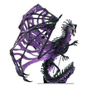D&d Icons Of The Realms Boxed Prepainted Miniatures Black Dracolich 30 Cm Wizbambino