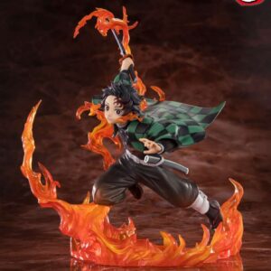DEMON SL TANJIRO KAMADO RENGO SWORD ZERO Statua Bandai