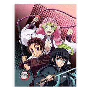 Demon Slayer: Kimetsu No Yaiba Blanket Tanjiro, Mitsuri, Muichiro 120 X 160 Cm Sakami Merchandise