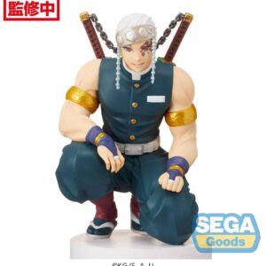 Demon Slayer Pm Perching Figura In Pvc Tengen Uzui 13 Cm Sega Scatola Rovinata