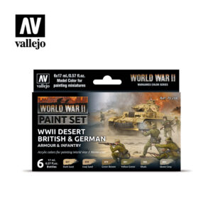 DESERT BRIT GERMAN ARM INF CLR SET 70208 COLORI VALLEJO