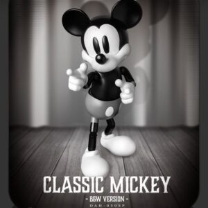 Disney Classic Dynamic 8ction Heroes Action Figura 1/9 Mickey Classic Version B&w Version 21 Cm Beast Kingdom Toys