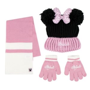 Disney Minnie Winter Set Scalda Collo Cappello Guanti Cerdà