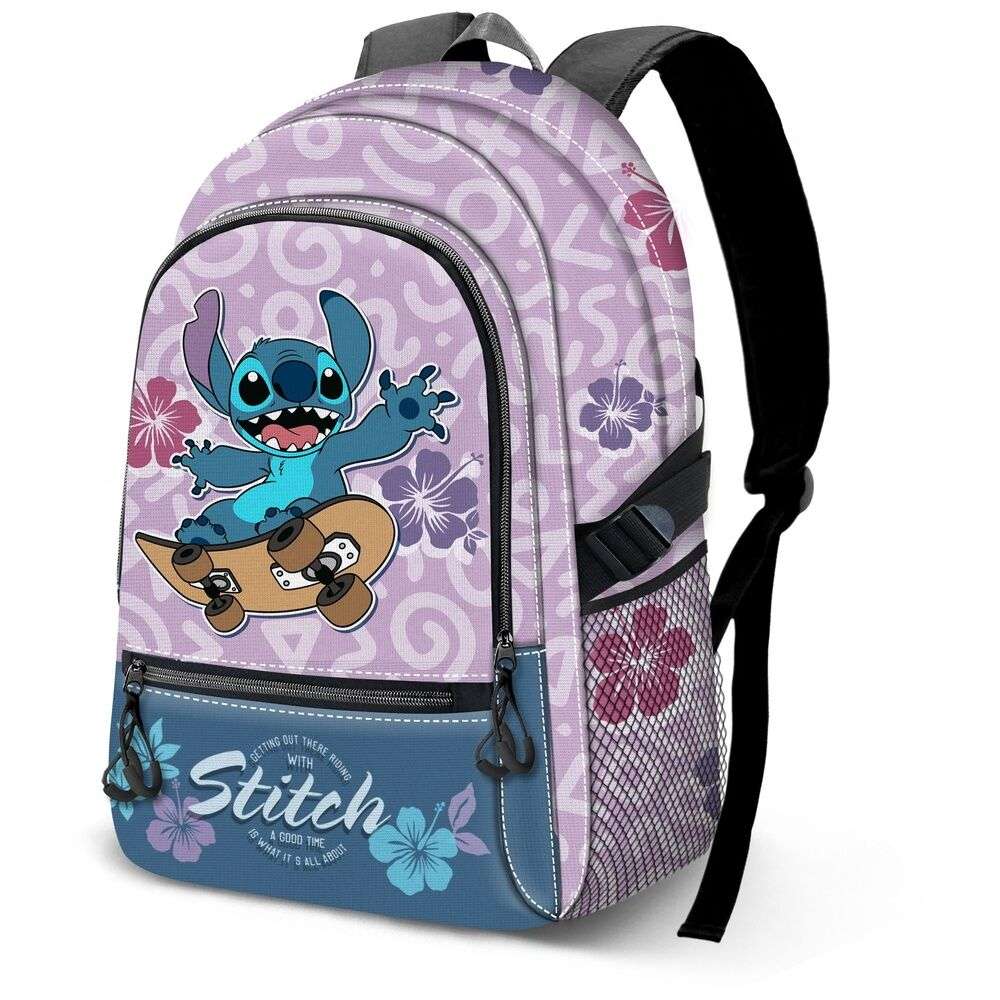 Disney Stitch Skate Regolabile Zaino 44cm Karactermania
