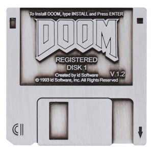Doom Spilla Badge Floppy Disk Edizione Limitata Fanattik