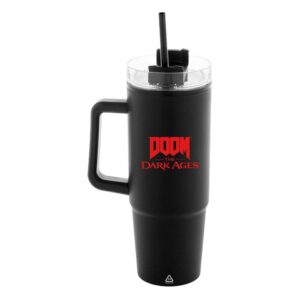 Doom The Dark Ages Insulated Tazza Con Cannuccia Shield 1180 Ml Devplus