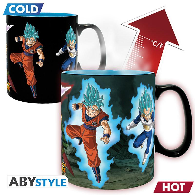 Dragon Ball Super Tazza Magica in Ceramica 460ml Saiyans vs Black AbyStyle