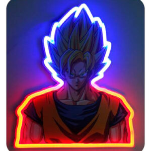Dragon Ball Z Vegeta Neon Mural Lampada Teknofun