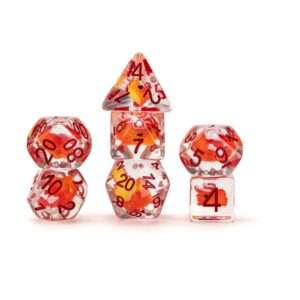 Dragon Storm Inclusion Dice Set Red Dragon (7) FanRoll