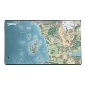 Dungeons & Dragons Xl Tappetino Per Mouse Faerun Map Konix