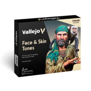 FACE E SKIN TONES (16) COLOR SET 70125 COLORI VALLEJO