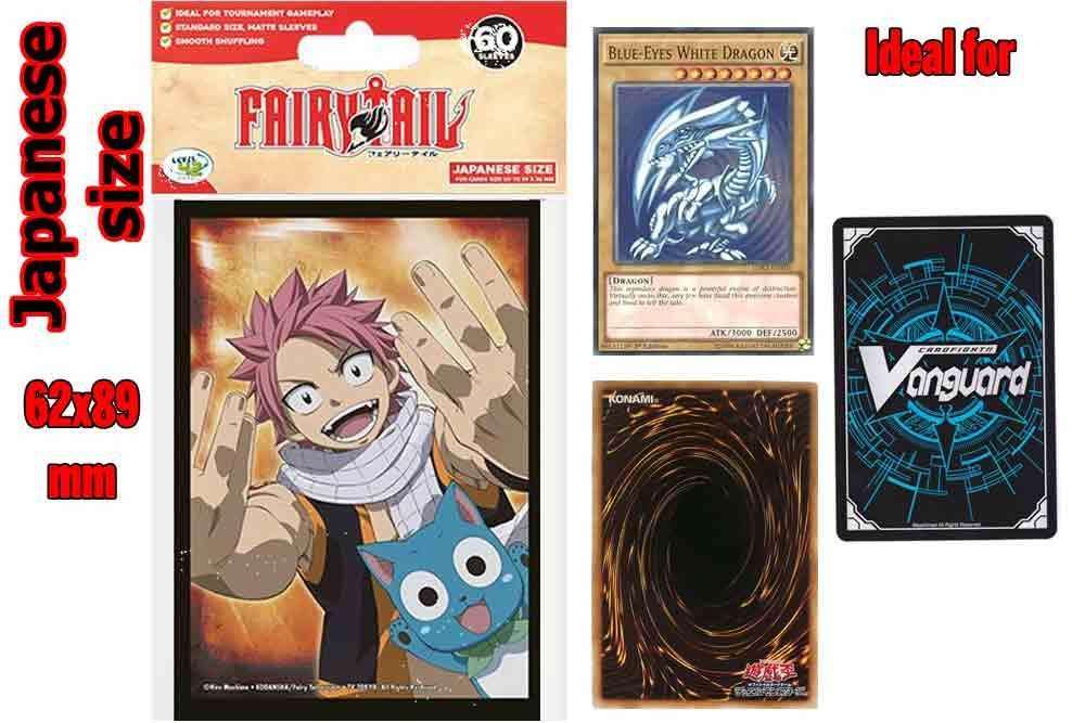 Fairy Tail Bustine Protettive Natsu e Happy 62 x 89 mm Do Not Panic Games
