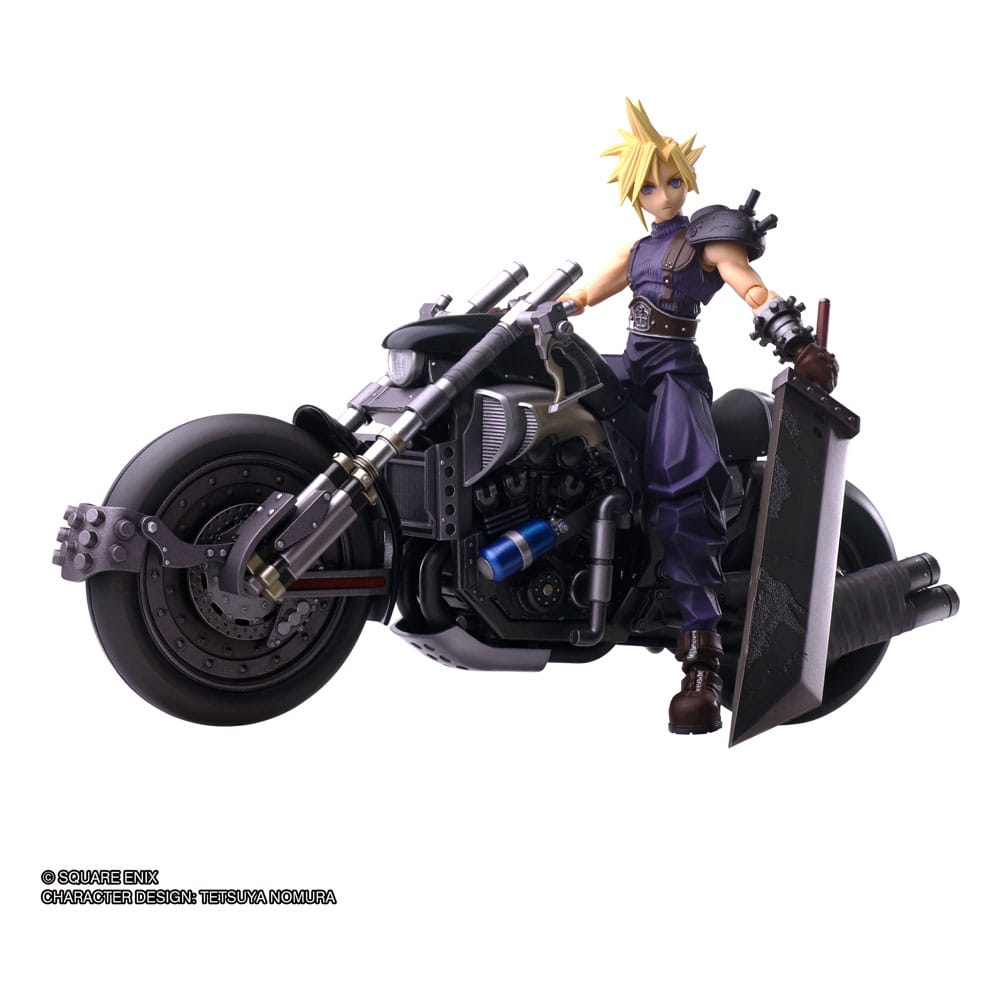 Final Fantasy Vii Bring Arts Action Figura E Vehicle Cloud Strife & Hardy-daytona 15 Cm Square-enix