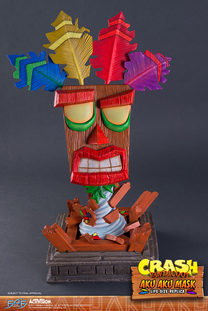 FIRST4FIGURES CRASH BANDICOOT AKU AKU LIFE SIZE MASK STATUA