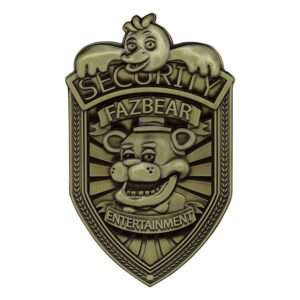 Five Nights At Freddy´s Replica Security Badge Antique Brass Edition FaNaTtik