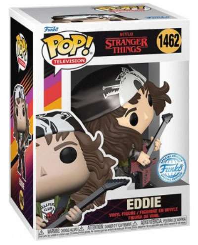 FUNKO POP STRANGER THINGS HUNTER EDDIE W/GUITAR 1462 TV SERIES STRANGER THINGS - FUNKO