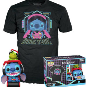 FUNKO TEE+POP DISNEY STITCH GAMER W/FROG XL DISNEY STITCH - FUNKO