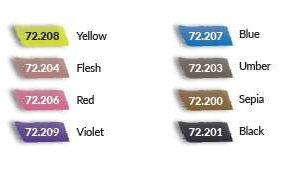 GAME COLOR SET 72190 GAME COLOR WASH Colori Vallejo