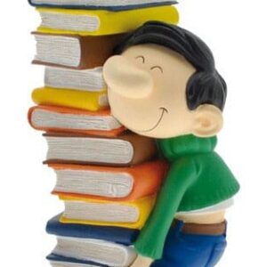 Gaston: Gaston Holding A Pile Of Books 26 Cm Statua Plastoy