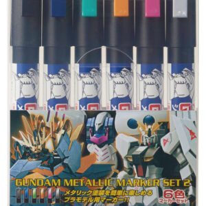 Gsi Creos Gundam Marker Ams-125 Metallolic Set 2 Pennarello