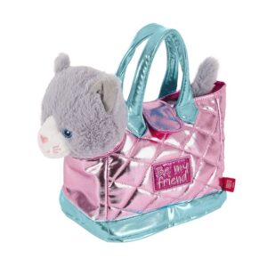 Hand Bag + Peluche Pink Coco Gat 28cm Perletti