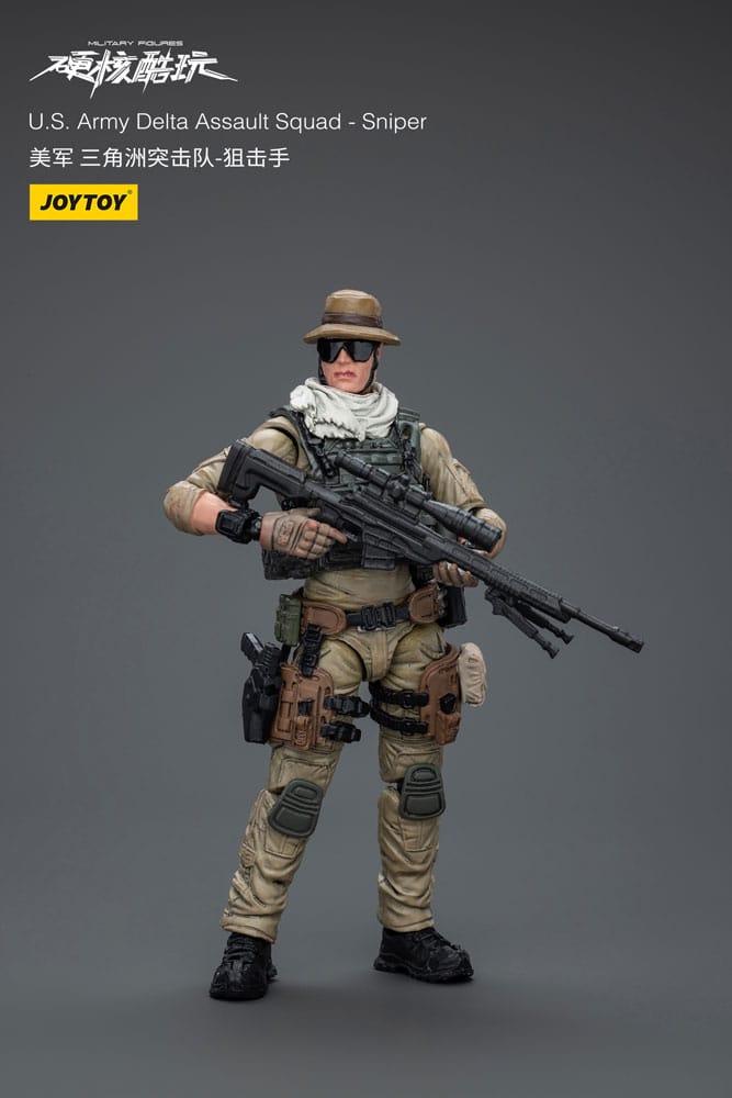 Hardcore Coldplay Action Figura 1/18 U.s. Army Delta Assault Squad Sniper 11 Cm Joy Toy (cn)
