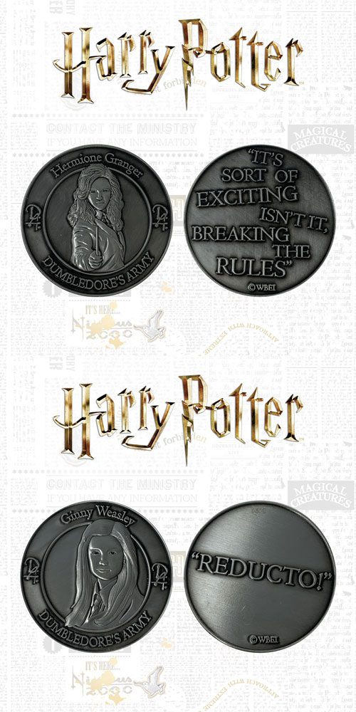 Harry Potter Collectable Coin 2-pack Silente's Army: Hermione & Ginny Edizione Limitata Fanattik