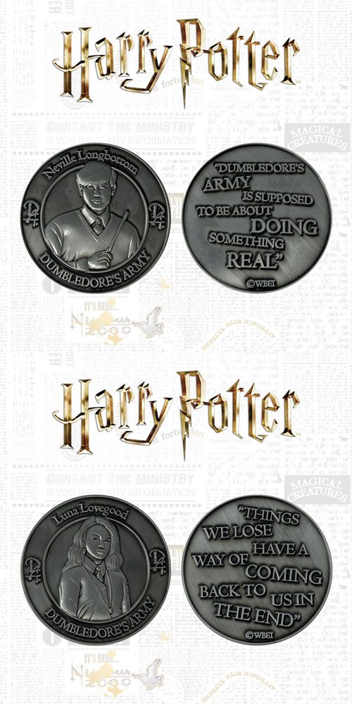 Harry Potter Collectable Coin 2-pack Silente's Army: Neville & Luna Edizione Limitata Fanattik
