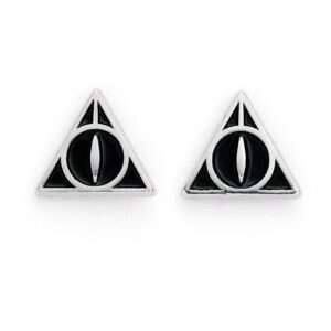 Harry Potter Orecchini Doni Della Morte Black (silver Plated) Carat Shop, The