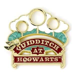 Harry Potter Spilla Badge Quidditch (golden Tone) The Carat Shop