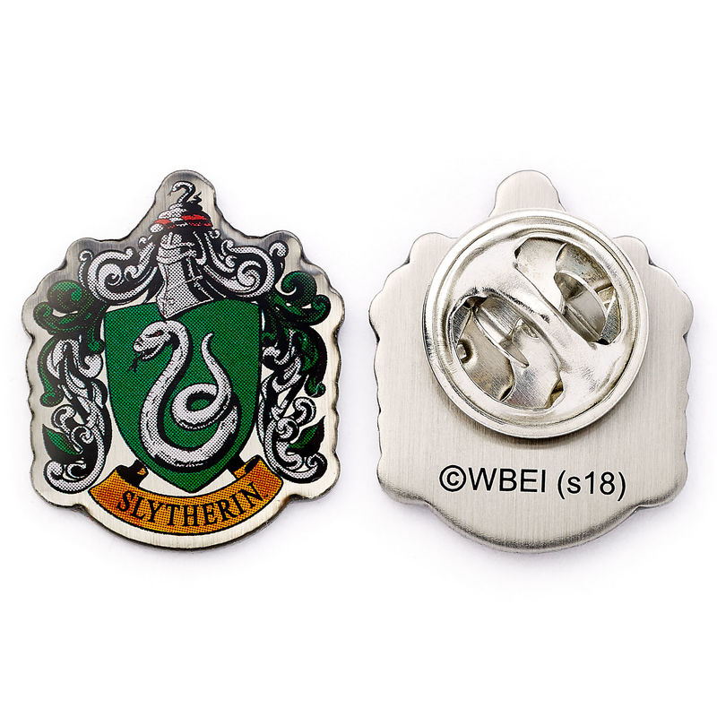 Harry Potter Spilla Distintivo Stemma Serpeverde 2 x 2 cm The Carat Shop