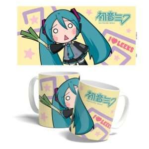 Hatsune Miku Tazza Miku Chibi Leek Girl 325 Ml Popbuddies