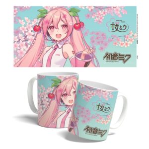 Hatsune Miku Tazza Sakura Miku Cherry Blossom 325 Ml Popbuddies