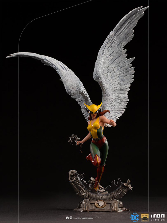 Hawkgirl Deluxe 1/10 Art Statua Statua Iron Studio
