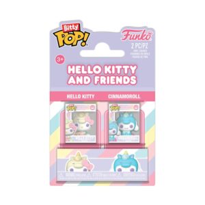 Hello Kitty Bitty Pop! Vinile Figura 2-pack Hk & Cinnamonroll 2,5 Cm Funko