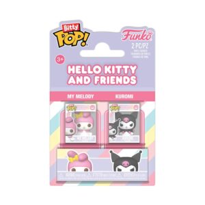 Hello Kitty Bitty Pop! Vinile Figures 2-pack My Melody&kuromi 2 Cm Funko
