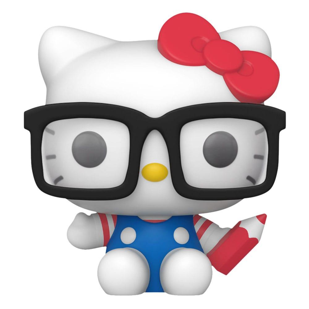 Hello Kitty Pop! Sanrio Figura Vinile Hello Kitty Nerd 9 Cm Funko Scatola Rovinata