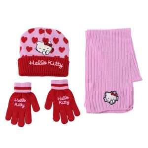 Hello Kitty Winter Set Scalda Collo Cappello Guanti Cerdà