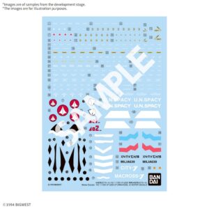 HG VF22S STURMVOGEL II WATER DECAL 1/100 Model Kit Bandai Model Kit Gunpla